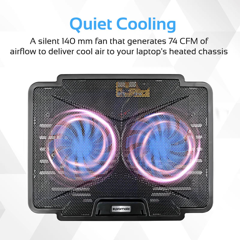 Laptop Cooling Pad with Silent Fan Technology