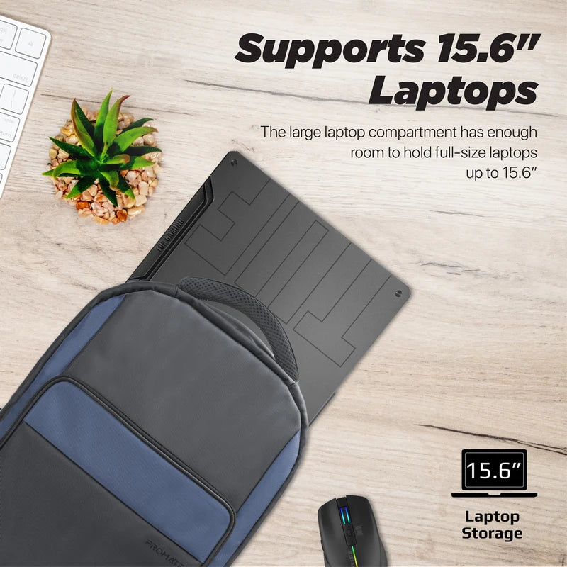 Large Capacity Backpack with Multiple Compartments for 15.6” Laptops