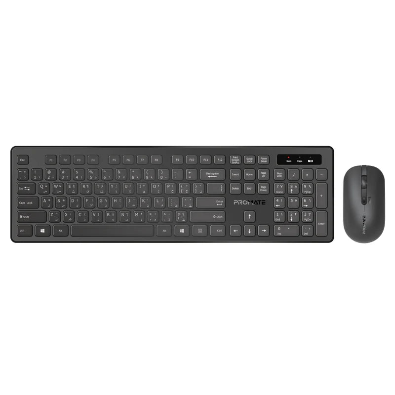 ProCombo-13 Sleek Profile Full-Size Wireless Keyboard and Mouse
