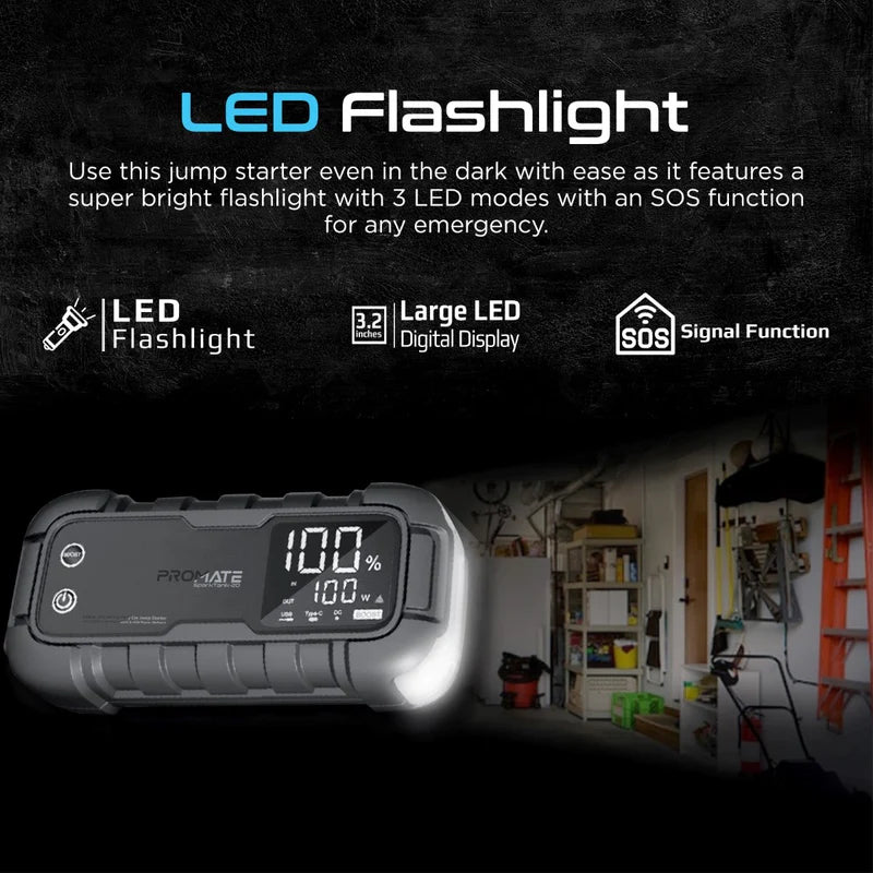 SparkTank-20 jump starter ,2000A/12V Heavy Duty Car Jump Starter with 20000mAh Power Bank & 45W Power Delivery