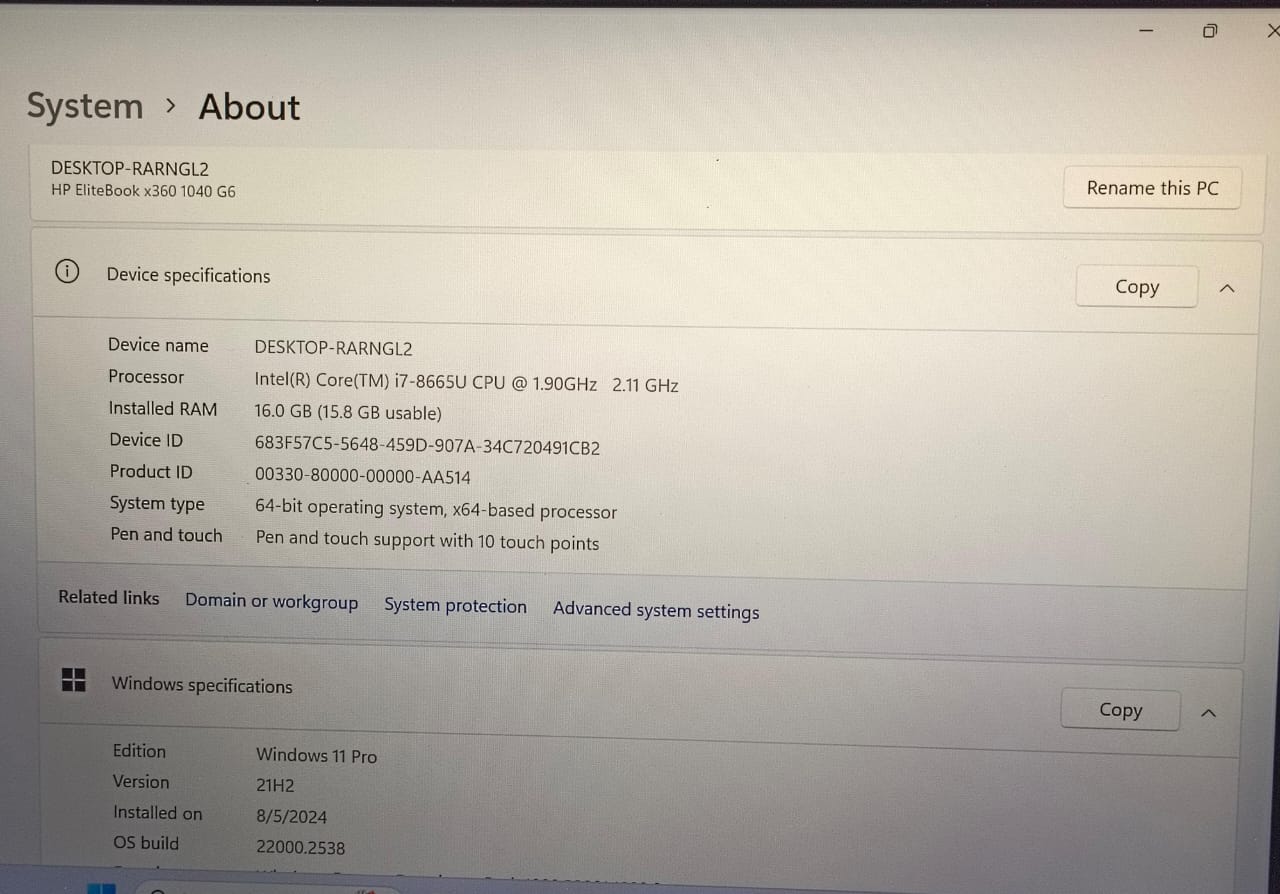 Hp EliteBook 1040 G6