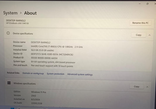 Hp EliteBook 1040 G6