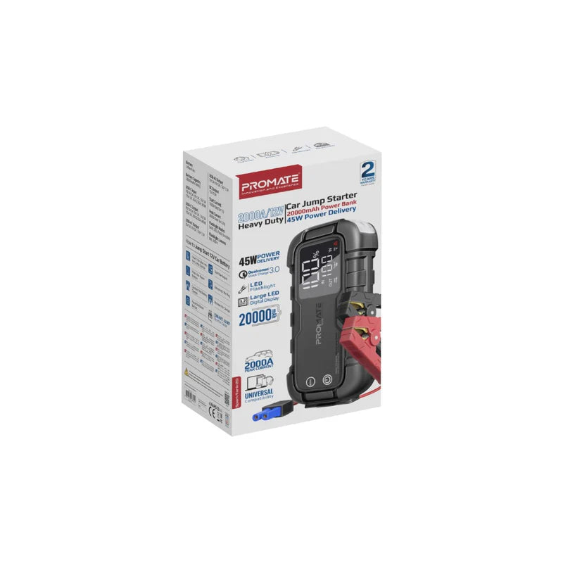 SparkTank-20 jump starter ,2000A/12V Heavy Duty Car Jump Starter with 20000mAh Power Bank & 45W Power Delivery