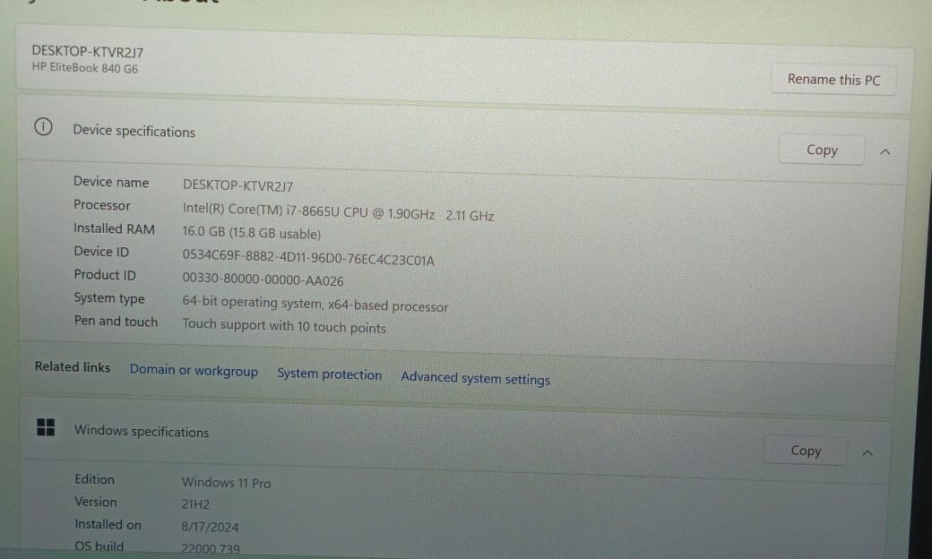 Hp EliteBook 840 G6