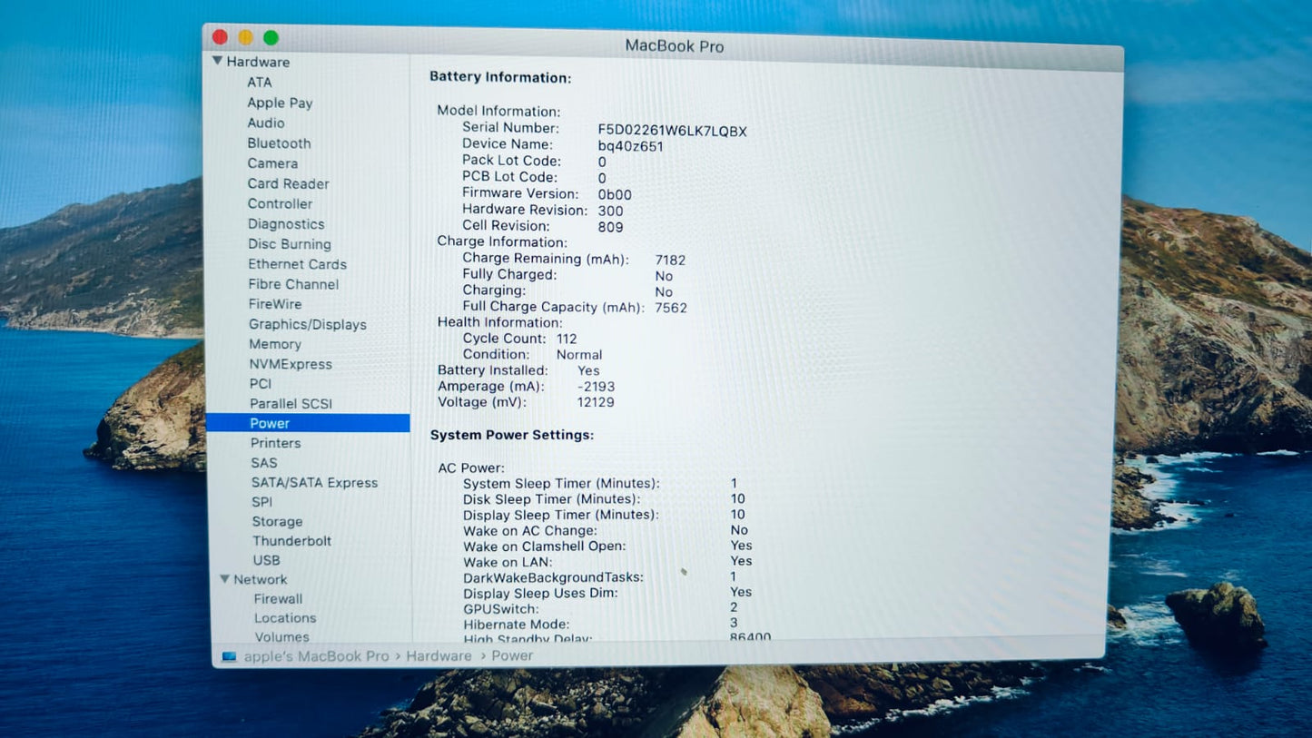 MacBook Pro 2019 16" A2141  16-512