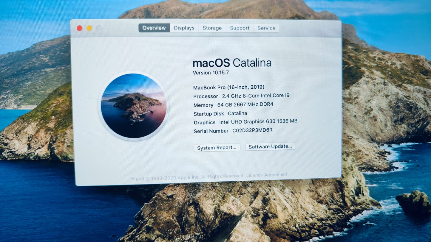 MacBook Pro 2019 16" A2141  16-512